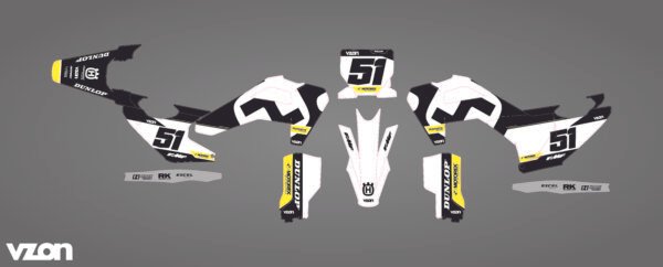 KIT DECO MOTOCROSS HUSQVARNA - STOCK EDITION