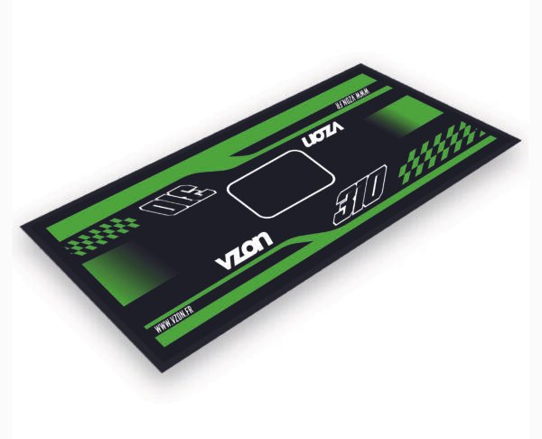3D - TAPIS ENVIRONNEMENTAL SEMI PERSONNALISE - RACING - VERT TAPIS DE SOL - MOTOCROSS - RACE ÉDITION