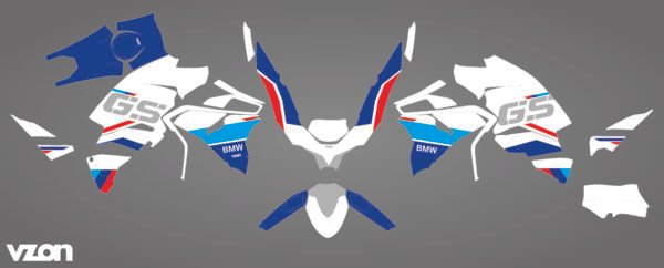 KIT DECO MOTO BMW 1250 R GS 2022 - TRIO KIT DECO MOTO BMW 1250 R GS - TRIO EDITION