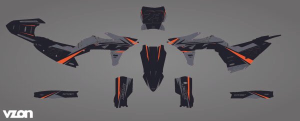 KIT DECO MOTOCROSS KTM - BKR EDITION KIT DECO MOTOCROSS KTM - BKR EDITION